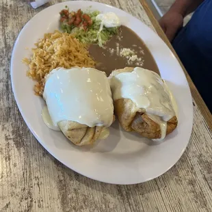 Chicken chimichanga