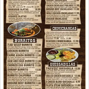 ramen and noodles, menu