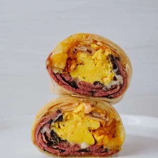 Pastrami Breakfast Burrito
