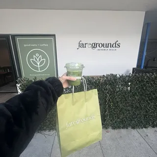 Blueberry Matcha Latte