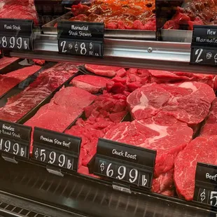 a display of meat