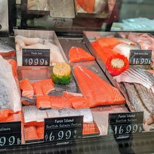 a variety of fish