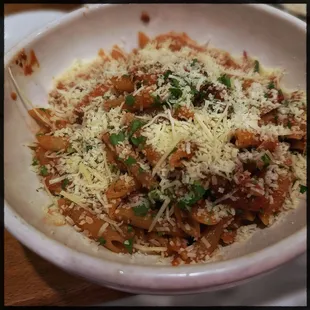 PENNE ALLA ARRABIATA with cheese