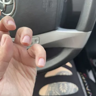 Cut on top of my pinky that was bleeding.