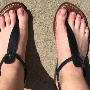 Deluxe pedicure $42 plus $15 for gel nails. Gel color number 122!