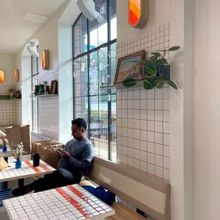 Faria Bakery indoor seating