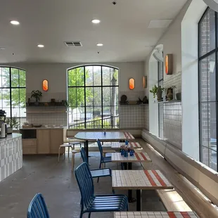 Interior - super cute, bright, but not very clean.