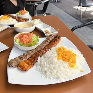 Kobideh combo and Hummus appetizer