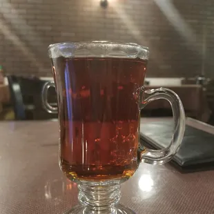 Hot Persian tea after a yummy meal