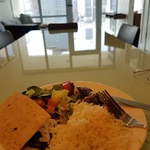 back at the temporary homestead