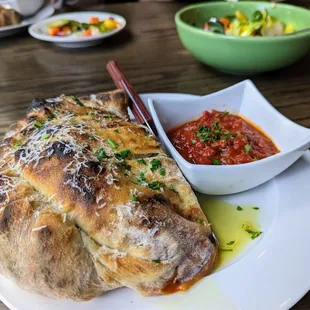 Veggie calzone