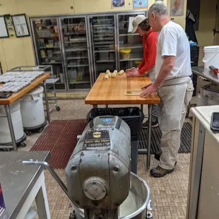 Home-Made pastries from oven to counter