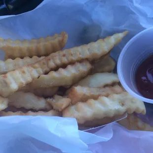 The reason I come!!  Yummy fries.... May 8, 2017.