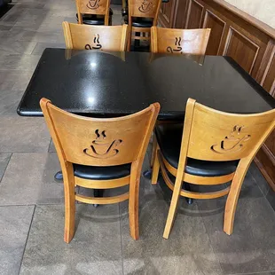 tables and chairs