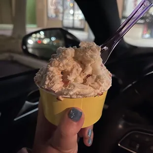 Cherry cheesecake gelato