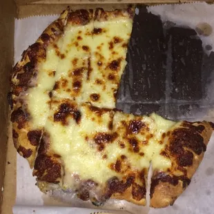 Cheese bread with extra cheese. They have the option for 3x and 4x cheese as well!