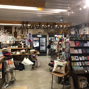 Unique gifts, kitchen items and local wares.