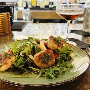 Salad w Sea Scallops