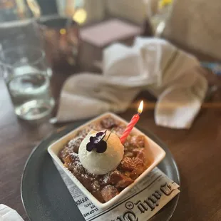 Apple bread pudding