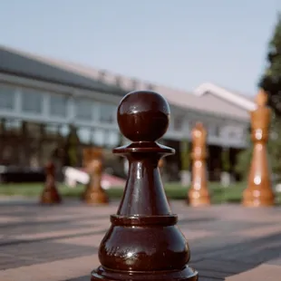 Large chess set on the property