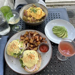 Everything Bagel Benedict*