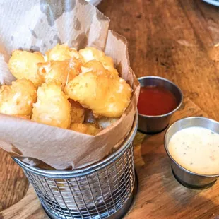 Fried cheese curds!