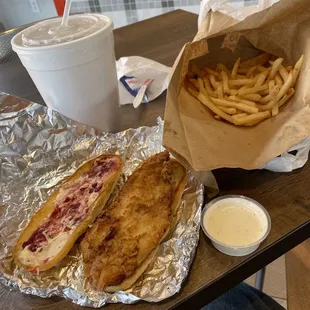 a Clucker combo super sized with a side of ranch.