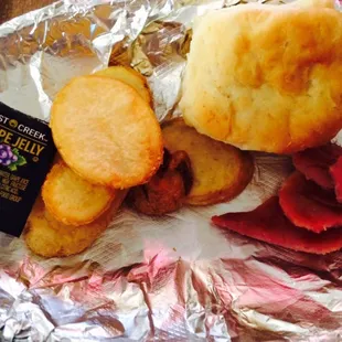 My Leftovers from Breakfast. I'll eat this later for a snack. Yummy!