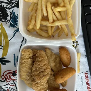 Chicken strip box ... would pass on this next time