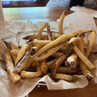 Free basket of fries each month with their app!