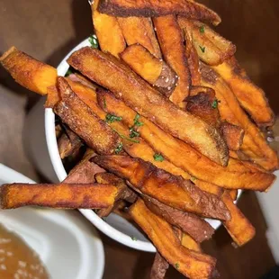 basket of sweet potato fries