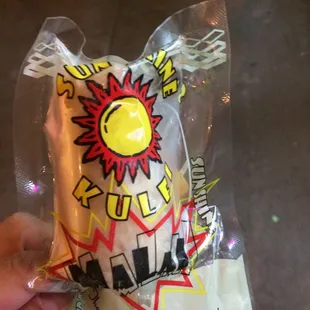 Sunshine kulfi. Probably the most popular Indian ice cream you can buy. This stuff is my crack.