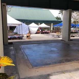 Setting up for Farm Fresh Fridays