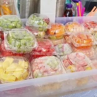 Fresh fruits for a humid Friday afternoon.