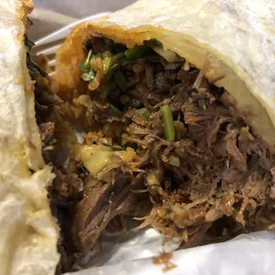 I can&apos;t even describe in words how freaking delicious this birria burrito is!