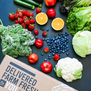 Deliveries start at $27.50 with the option to fully customize so you only receive the produce you love!