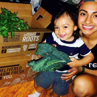 "Receiving these weekly CSA deliveries allow us to eat healthier because we have fresh, organic produce available to us."