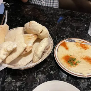 Hummus and pita