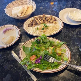 Chicken shawarma lunch