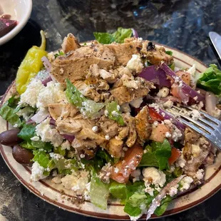 Greek chicken Greek Salad