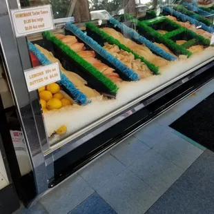 a display of farm foods