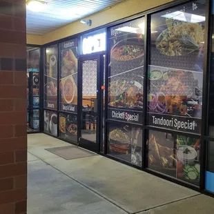 the outside of the restaurant