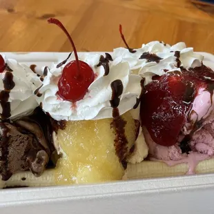 Banana split is huge!