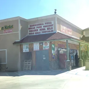 the front of the store