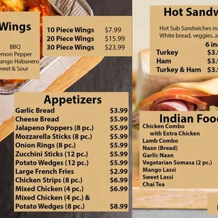 Appetizer Menu