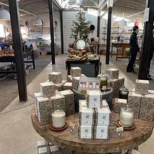 a display of candles
