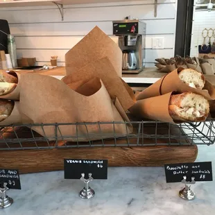 Today&apos;s sandwiches