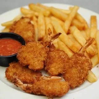 4 Pieces Shrimp with Fries