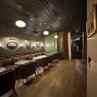the interior of the restaurant