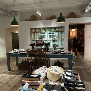 a table full of items